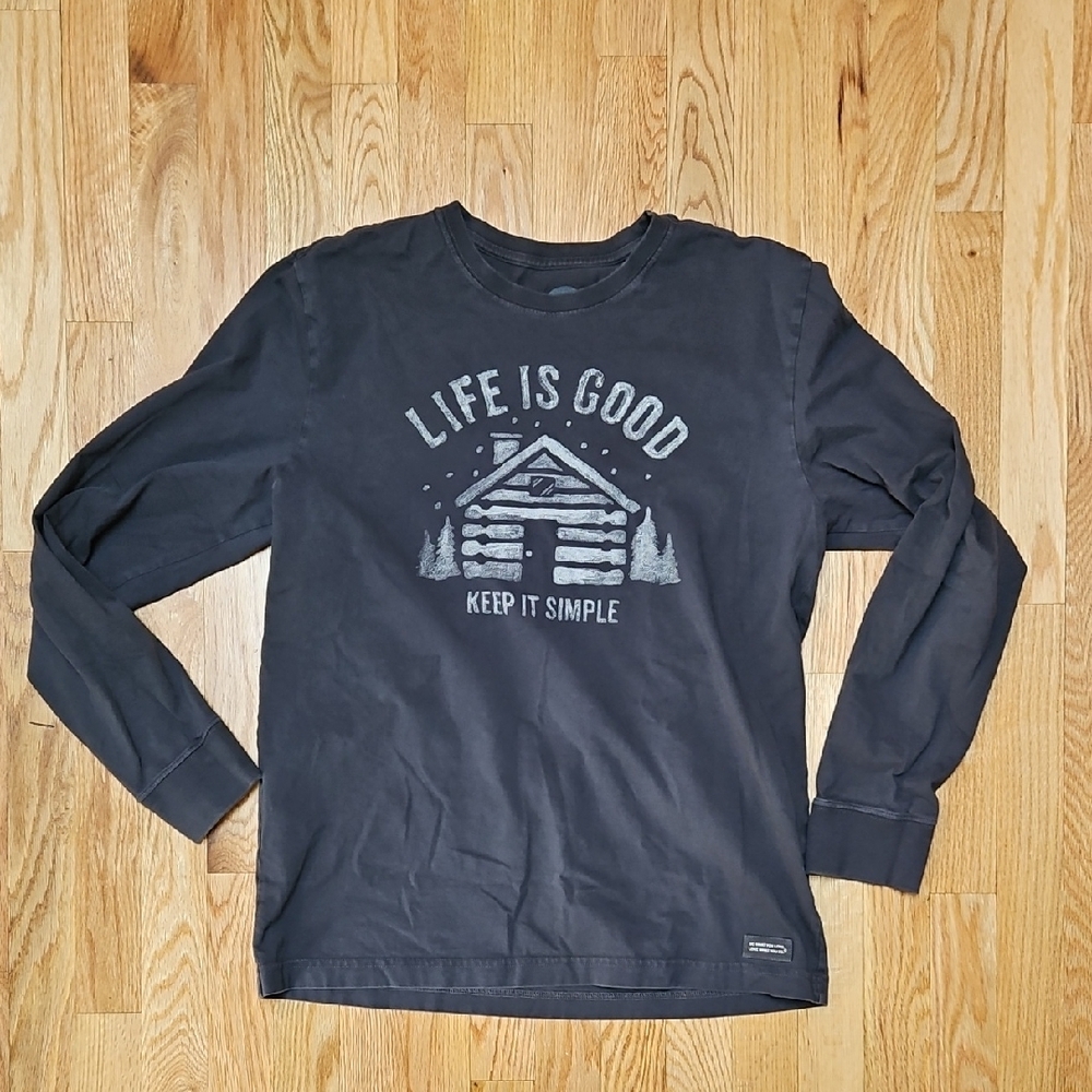 Life is Good Black Long Sleeve Shirt